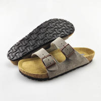 Zapatillas de cuero de vacuno, zapatillas frescas, zapatos de playa de verano, suela antideslizante suave, zapatos de pareja para hombres y mujeres - details 19