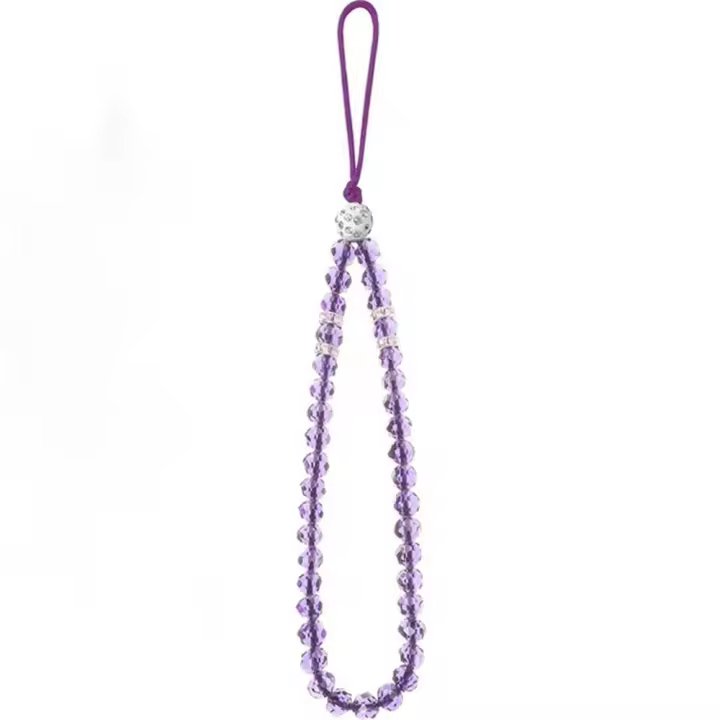 Correa de cordón para teléfono, pulsera para teléfono móvil, correa de cordón para muñeca, cadena de teléfono con cuentas, funda de teléfono, cordón de cuerda para teléfono - 1