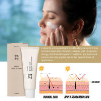Protector solar en relieve Protector solar Probióticos de arroz Protector solar orgánico facial SPF 50+PA++++ Defensa hidratante UV para todo tipo de piel - details 1