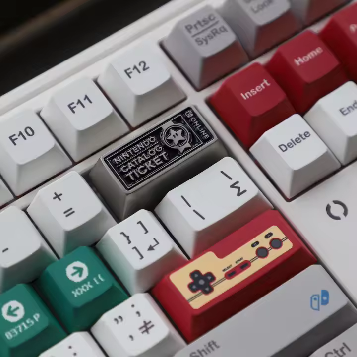 Capuchones para teclas metalizados Echome personalizados, diseño de semáforo de tráfico genial con aleación de zinc, capuchón de retroceso para teclados mecánicos, accesorios para juegos y regalo ideal. - 1