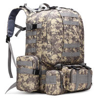 Mochila táctica de 55L 4 en 1 para hombre, bolsa deportiva Molle para exteriores, senderismo, escalada, Mochila de asalto impermeable - details 9