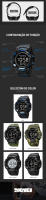 Reloj de Pulsera Deportivo SKMEI para Hombres con Grande Dial Stopwatch LED Ligero Resistente al Agua 5Bar Reloj de Cuenta Digital 1968 - details 6
