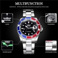 Reloj Mecánico Automático de Lujo Premium WINNER 002 Correa de Acero Inoxidable Resistente al Agua - details 4