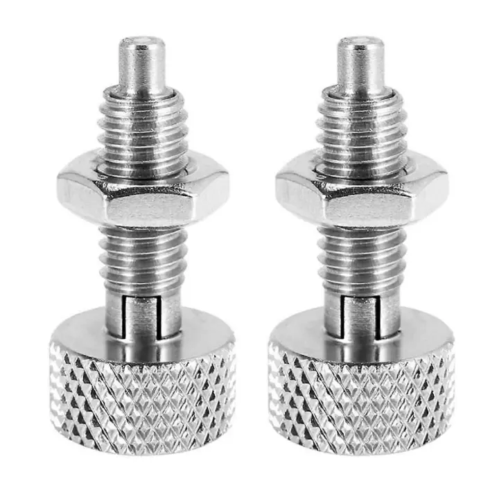 Pinza Retráctil de Acero Inoxidable M16 2pcs Cierre Rápido Pin de Bloqueo Manija Knurled - 1