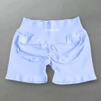 pantalones cortos clásicos de verano para mujer, pantalones cortos deportivos de yoga para correr, gimnasio, transpirables, cómodos, de cintura alta, sin costuras, pantalones cortos de yoga de secado rápido - details 10