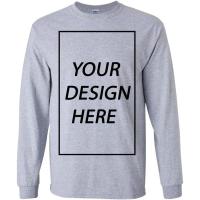Camiseta de manga larga para adulto Añade tu propio diseño de texto Personalizado - details 6