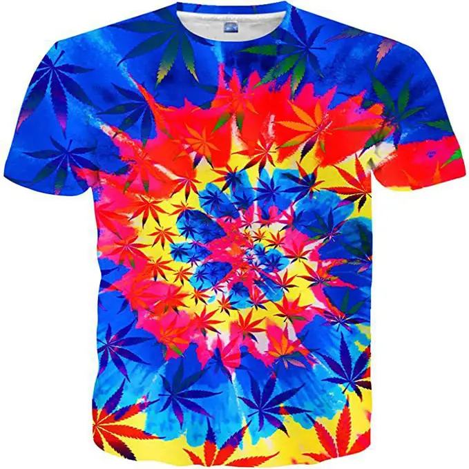 2025 Camisetas de Manga Corta y Larga para Hombre 3D Moda Popular Elemento Ropa para Impresión Color Belleza Ropa - 1