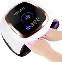 Lámpara de uñas LED UV, lámparas de curado de uñas de 168 W para el hogar y el salón, secador de uñas LED para esmalte de gel con sensor automático/4 ajustes de temporizador, herramientas profesionales de arte de uñas para uñas de manos y pies - details 0