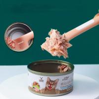 Cucharas enlatadas para mascotas, vajilla para gatos y perros, comida húmeda para mascotas, cuchara agitadora de alimentación con asas largas, accesorios, pala alimentadora - details 0
