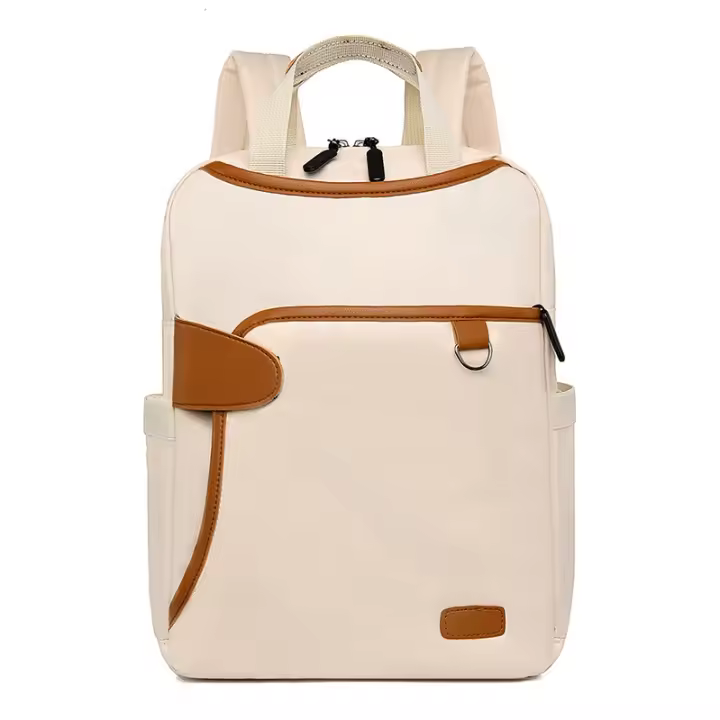 Mochila de viaje de trabajo sencilla para mujer, bolso para ordenador portátil, mochila ligera informal de gran capacidad - 1