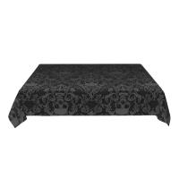Funda de poliéster lavable rectangular con esqueleto gótico negro, mantel de cocina, fiesta, picnic, decoración de restaurante - details 3