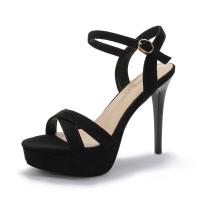 Sandalias de tacón de aguja con plataforma y tiras para mujer - details 0