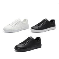 Zapatillas de deporte de cuero para hombre, zapatos informales de lujo, a la moda, para las cuatro estaciones. - details 3