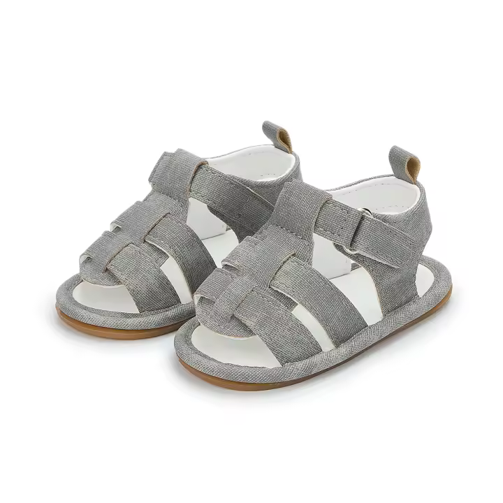 Zapatillas de Verano para Bebés KIDSUN Sandalias de Lona Antideslizantes para Niñas y Niños - 1