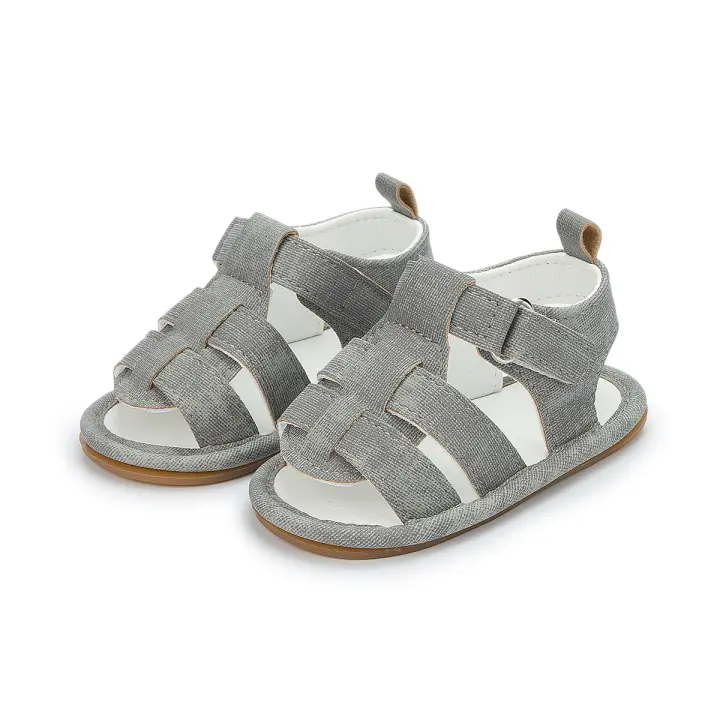 Zapatillas de Verano para Bebés KIDSUN Sandalias de Lona Antideslizantes para Niñas y Niños - 1