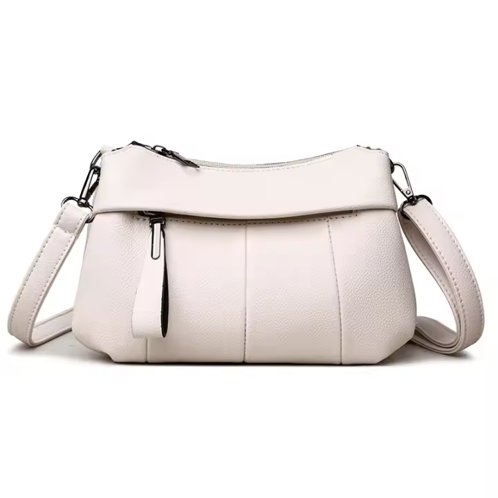 Bolso de cuero suave para mamá, bolso de mujer de mediana edad, bolso bandolera - 1