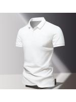 Polo de manga corta para hombre, Camiseta de algodón 100%, transpirable, informal, con solapa, de alta calidad, a la moda, novedad de verano - details 2