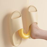 Estante de almacenamiento de zapatillas con ventosa de plástico, estante para zapatillas en U montado en la pared, sin perforaciones, colgador de zapatos para ahorro de espacio, 2 uds. - details 10