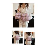 Mochila de mujer con cadena de rombos 2025 nueva mochila versátil de moda de primavera mini mochila - details 21