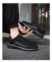 2023 nuevos hombres Casual Running primavera Flyknit superficie de malla, zapatos deportivos de moda ligeros de gran tamaño, saludables - details 11