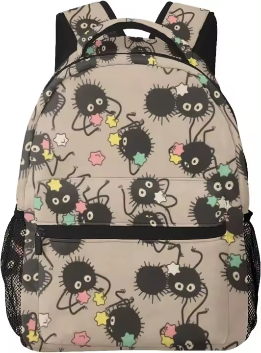 Mochila de lona para portátil de Anime, Mochila cómoda informal para viaje, senderismo, mochila de día - 1