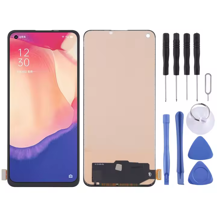 OPPO Reno4 SE, Realme V15 5G, Realme 7 Pro, Realme X7, Realme 8 Pro, Realme 8 4G, Realme Q2 Pro RMX3085, RMX2173, PEAT00, PEAM00, RMX2170, RMX3081 Pantalla LCD TFT Material Completa Partes de Reemplazo Electrónicos - 1