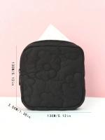 Bolsa de Almacenamiento de Pañuelo Higiénico Bordado de Color Sólido Ideal para Viajes, Almacenamiento en Casa, Dormitorio - details 1