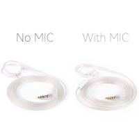 Cable de auriculares KZ Chapado en plata con micrófono, Cables de auriculares QKZ mejorados a2, Cable de 2 pines de auriculares de alta pureza de 3,55 MM - details 5