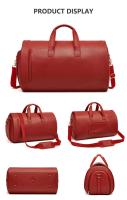 Bolsa de almacenamiento de viaje multifuncional de cuero Pu, conjunto de ropa plegable, bolso para hombre y mujer - details 7
