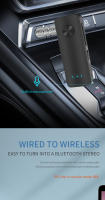 Receptor de Audio con Bluetooth 5,3, transmisor de música estéreo, llamada manos libres, conector AUX de 3,5 MM, adaptador inalámbrico USB Dongle para TV, PC, Kit de coche - details 3