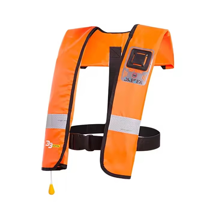 Chaleco salvavidas inflable profesional, 3 cintas reflectantes, seguridad en la pesca, deportes acuáticos, salva vidas, nuevo - 1