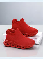 Zapatillas de deporte de marca para niños, zapatos deportivos antideslizantes para correr, zapatos planos casuales para niñas, zapatos de tenis de punto transpirables - details 13