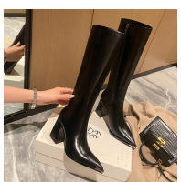 Botas Nuevas De Mujer, Botas Puntiagudas De Tacón Grueso. - details 18
