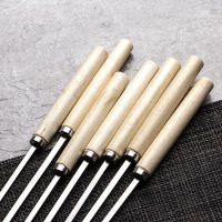 Juego de 20 Palillos para Barbacoa de Acero Inoxidable con Mango de Madera - details 4