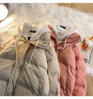 Versión de moda coreana, ropa de algodón de ocio para invierno, chaqueta gruesa multifuncional falsa con dos bolsillos y cremallera para mujer - details 20