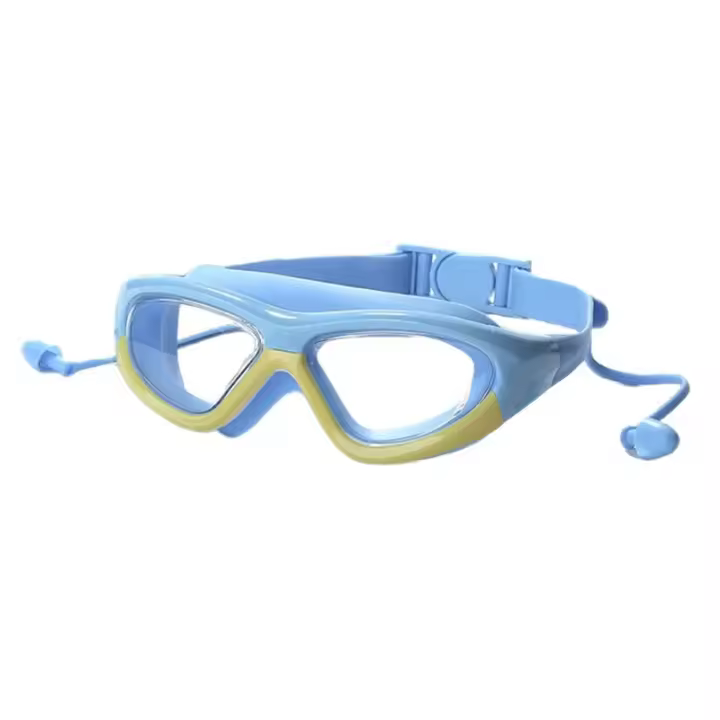 Gafas de Natación para Niños Silicona Antiniebla Impermeables con Marco Grande - 1