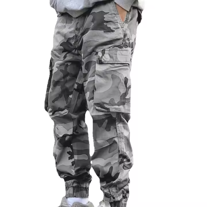 Pantalones Casuales de Moda para Hombres Camuflaje Táctico con Bolsillos Grandes - 1