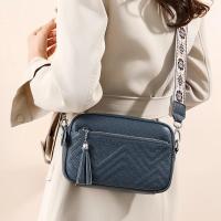 Bolso de Mano de Cuero Genuino para Mujer Color Sólido con Borlas Bolso de Hombro de Cuero de Vaca - details 25