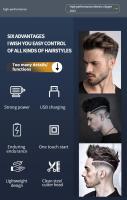 Kemei-cortadora de pelo profesional para hombre, recortadora de pelo sin cable para Barbero, recortadora de barba, afeitadoras con revestimiento en T, cortadora de pelo - details 1