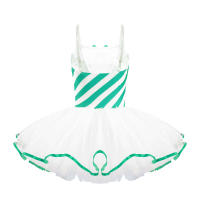 Vestido de baile de tutú de ballet a rayas de caña de caramelo para niños y niñas, disfraz de baile de patinaje artístico de Navidad para carnaval, fiesta temática de cosplay - details 12