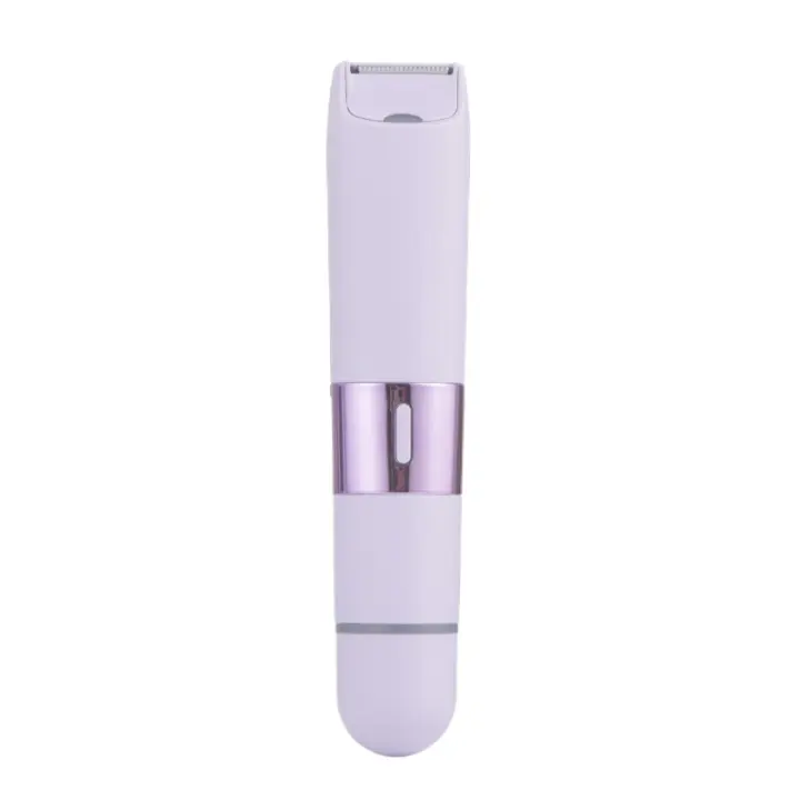 Afeitadora eléctrica, partes privadas de las axilas de las mujeres, vello de las piernas, tijeras para el vello corporal, raspador de doble punta, removedor de vello dos en uno, seguro e indoloro, adecuado para todo el cuerpo - 1