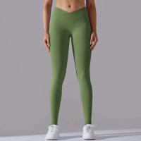 Pantalones de yoga sin costuras para mujer, monos deportivos de cintura alta para gimnasio cruzado, monos de entrenamiento para correr - details 10