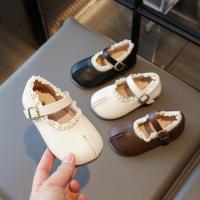 2025 nuevos zapatos planos para niños, zapatos sencillos de cuero de princesa Lolita para niñas, zapatos informales de moda plisados y versátiles para caminar para niños - details 3
