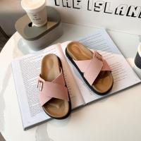2025 Sandalias de verano para mujer, suela gruesa, plataforma cruzada, chanclas de playa retro, correa única, zapatos casuales - details 40