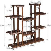 Estantería de 6 Niveles para Plantas de Madera Soporte Interior para Macetas - details 13