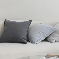 Funda de cojín nórdica gruesa de chenilla, cubierta sólida de 45x45cm para sofá, cama, decoración de sala de estar - details 2