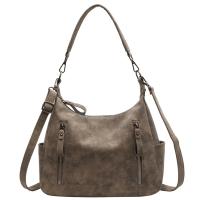 Bolso cruzado de lujo para mujer, bandolera de un solo hombro, de gran capacidad, Retro, mate, de cuero PU - details 29