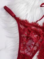 Conjunto de camisón y braguita de diseño encantador con tirantes finos y cuello en V, ropa sexy para mujer - details 4