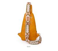 Riñonera de cuero PU para mujer, bolso de pecho sencillo de estilo bohemio para mujer, bolso de hombro deportivo Retro occidental de gran capacidad para ciclismo - details 12