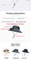 Nuevo gorro de ventilador solar, sombrero de verano para escalar montañas al aire libre, protección solar y sombreado para pesca, aire acondicionado, sombrero de pescador - details 3